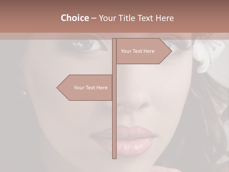 Adult Pretty Model PowerPoint Template