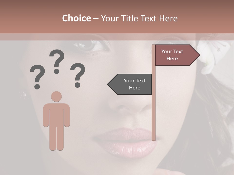 Adult Pretty Model PowerPoint Template