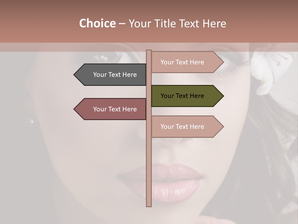 Adult Pretty Model PowerPoint Template
