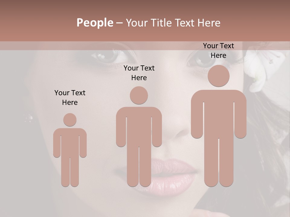 Adult Pretty Model PowerPoint Template