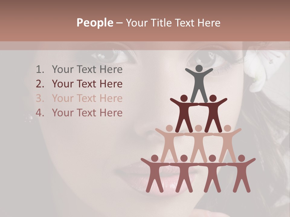 Adult Pretty Model PowerPoint Template