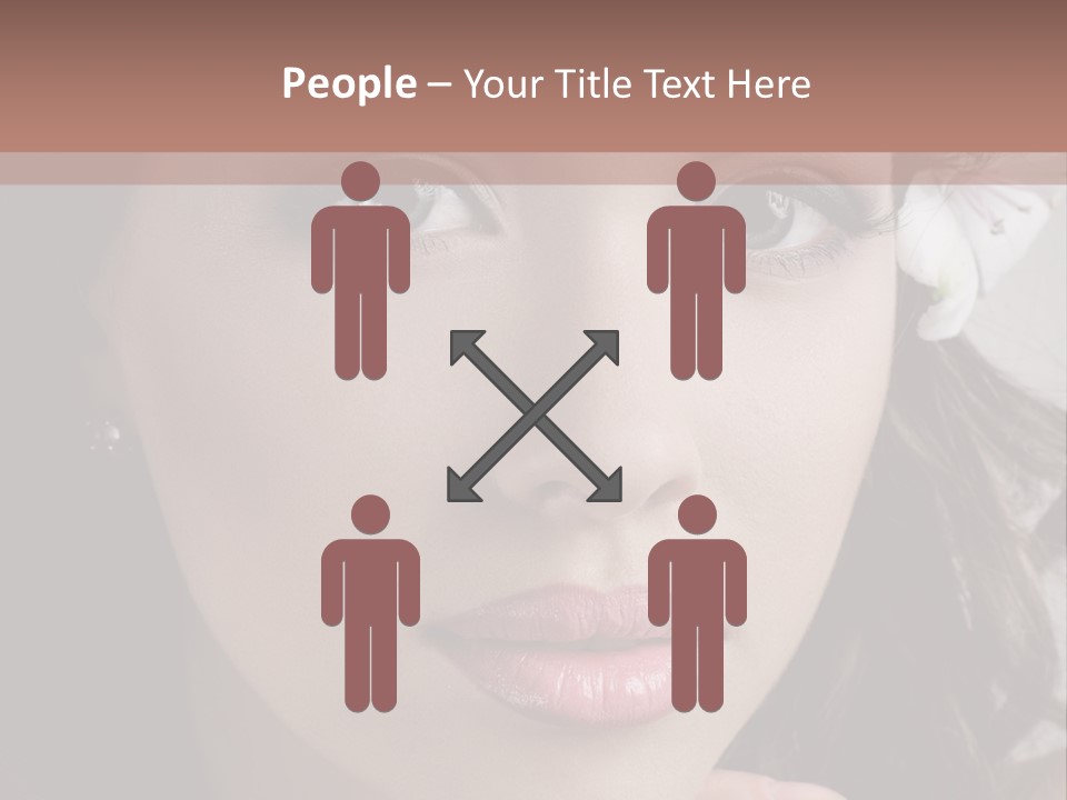 Adult Pretty Model PowerPoint Template