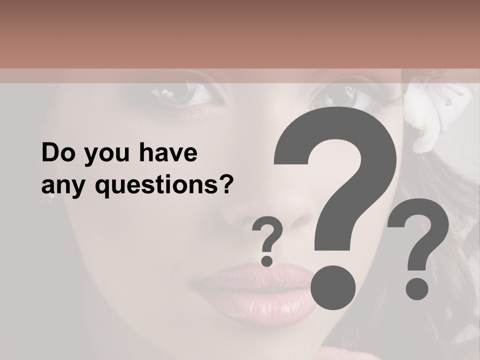 Adult Pretty Model PowerPoint Template