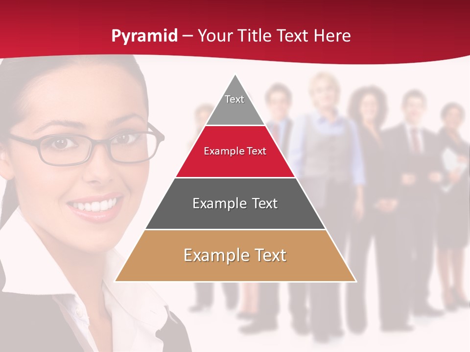 Businesswoman Business Team PowerPoint Template