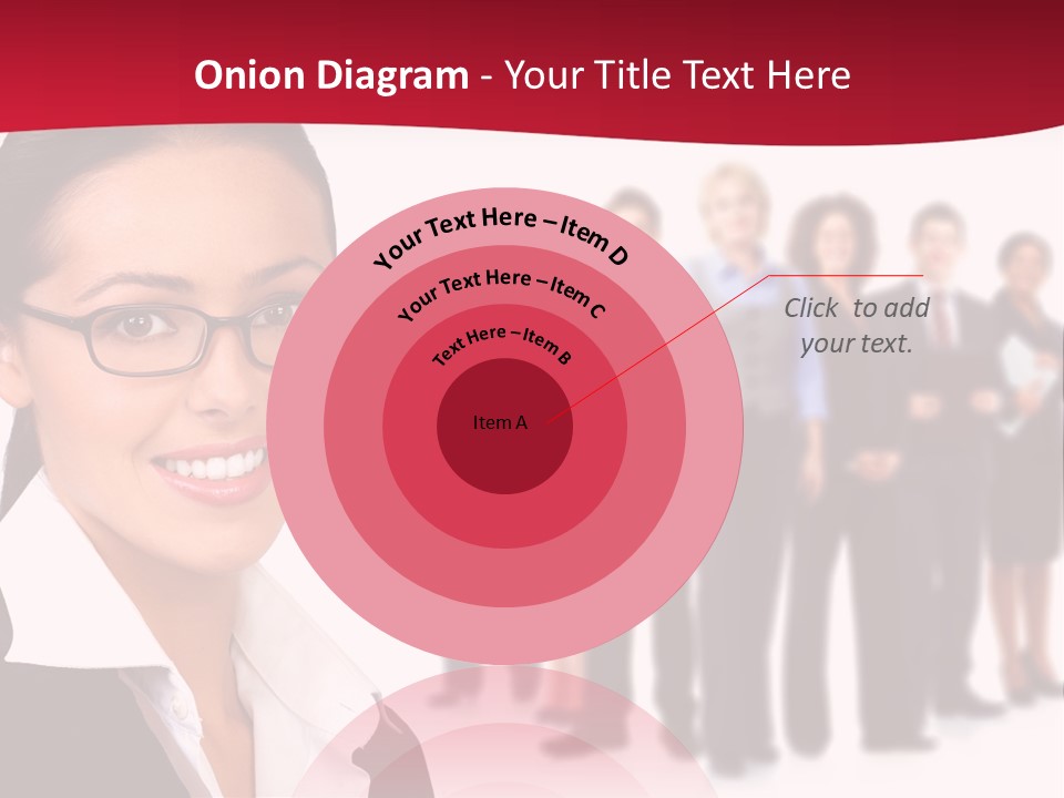 Businesswoman Business Team PowerPoint Template