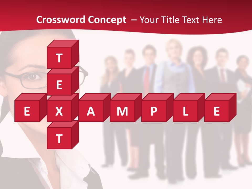 Businesswoman Business Team PowerPoint Template