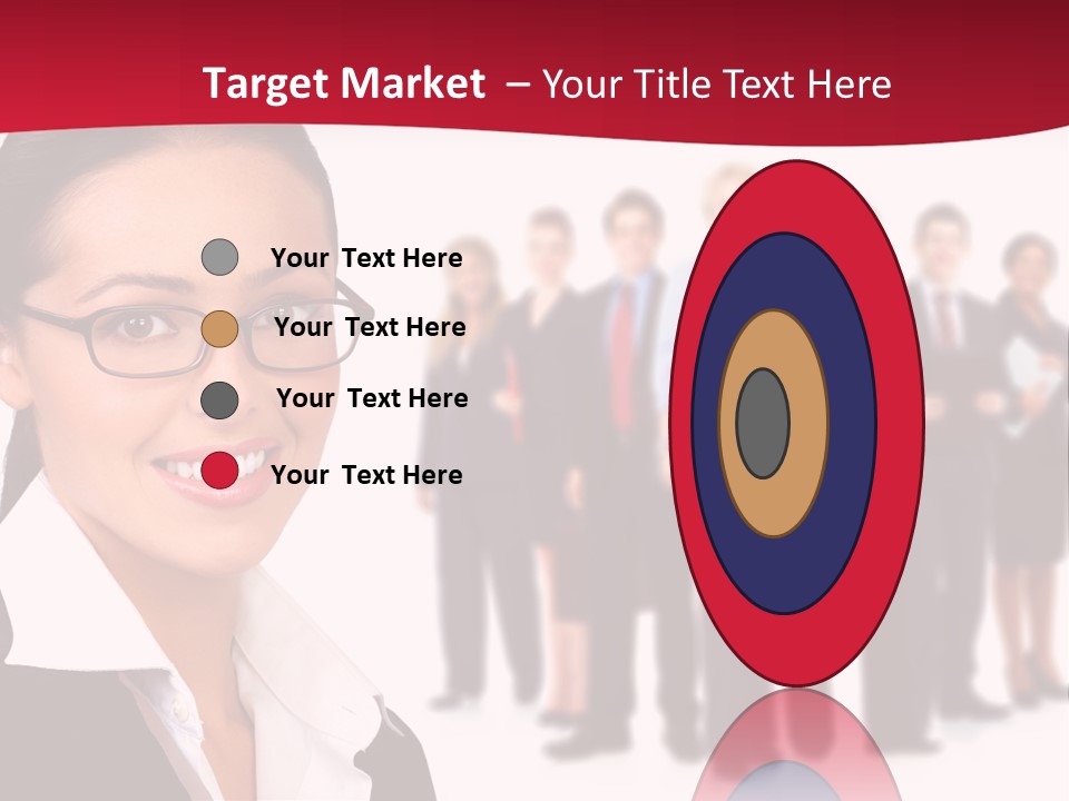 Businesswoman Business Team PowerPoint Template