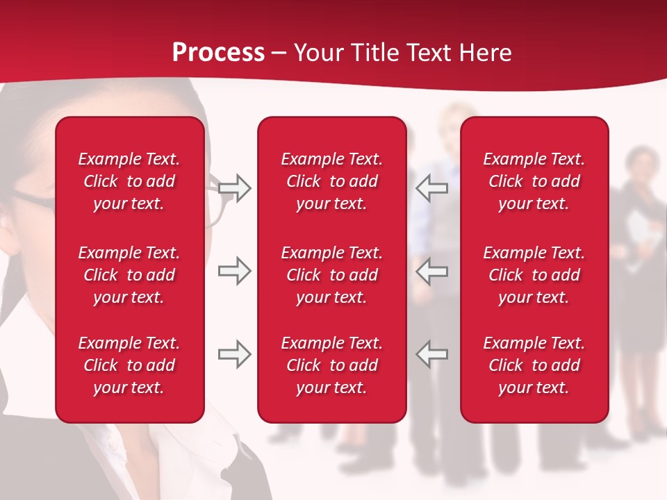 Businesswoman Business Team PowerPoint Template