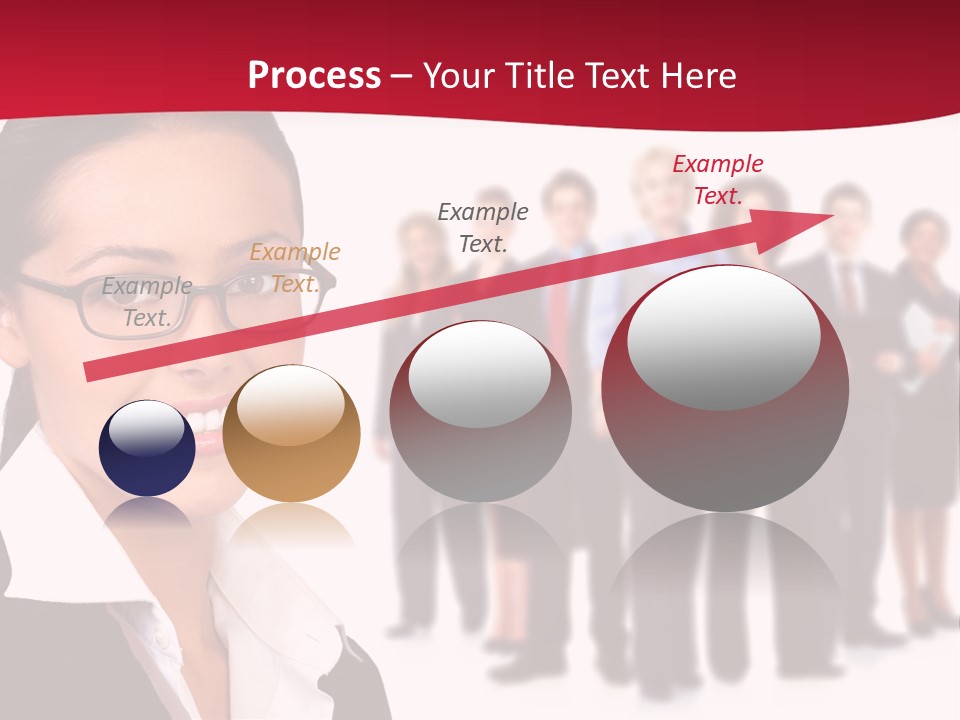 Businesswoman Business Team PowerPoint Template