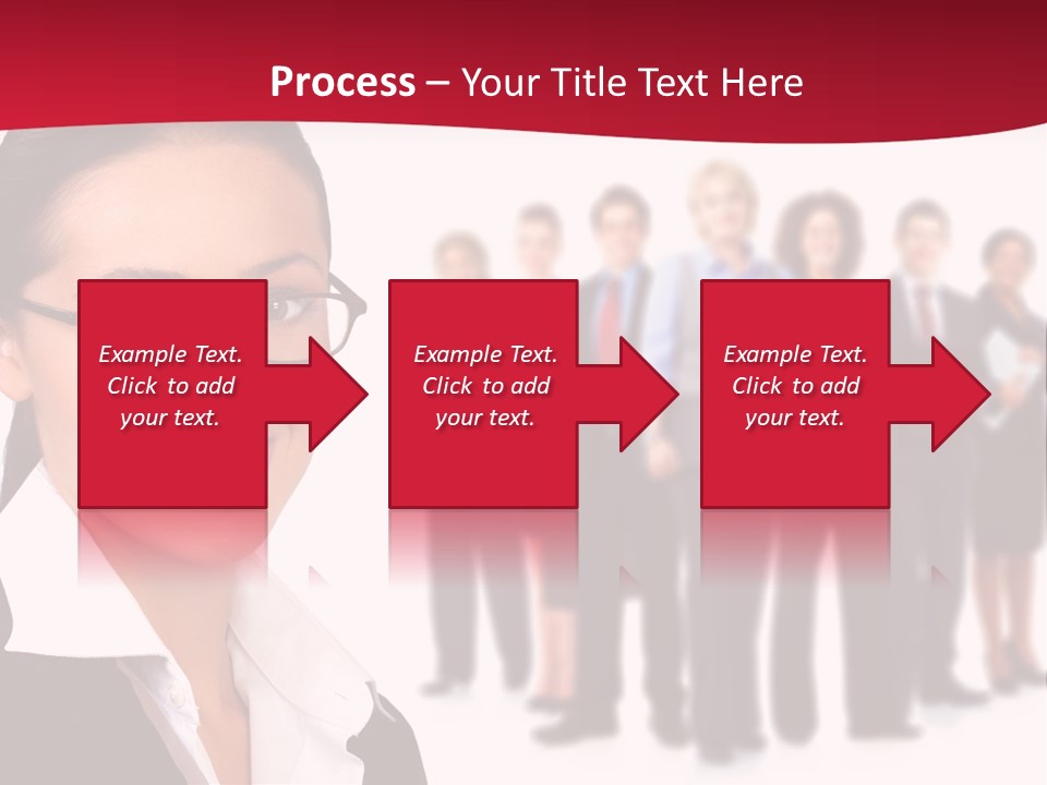 Businesswoman Business Team PowerPoint Template