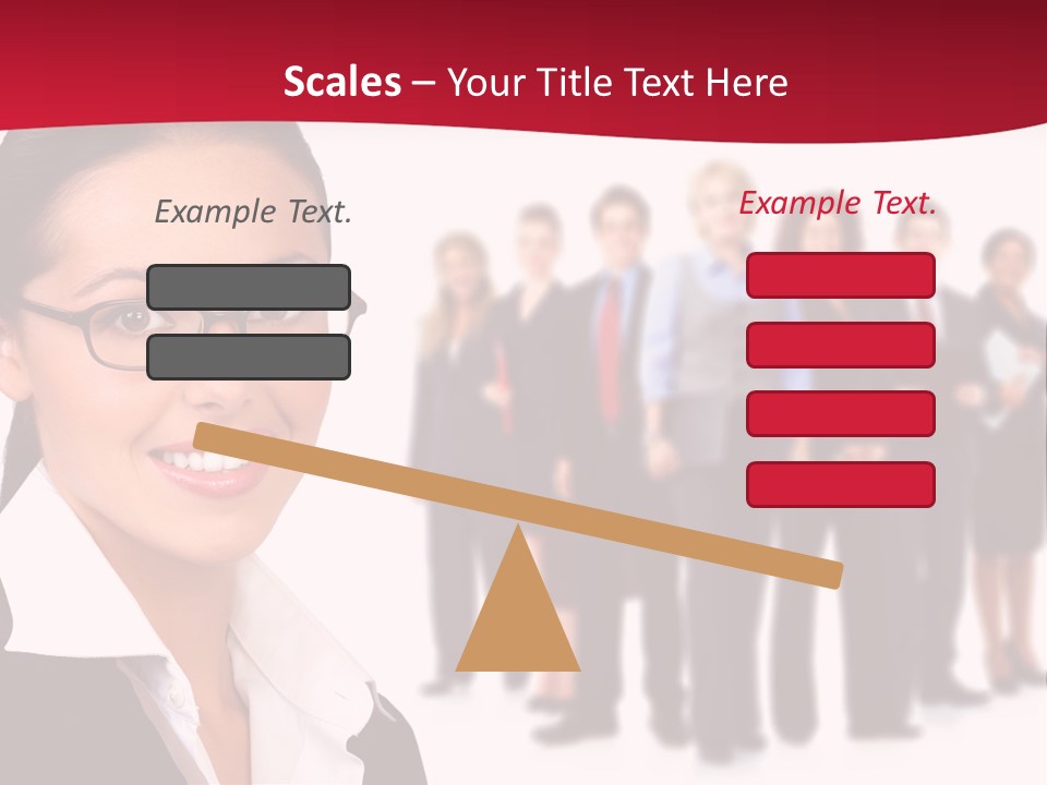 Businesswoman Business Team PowerPoint Template