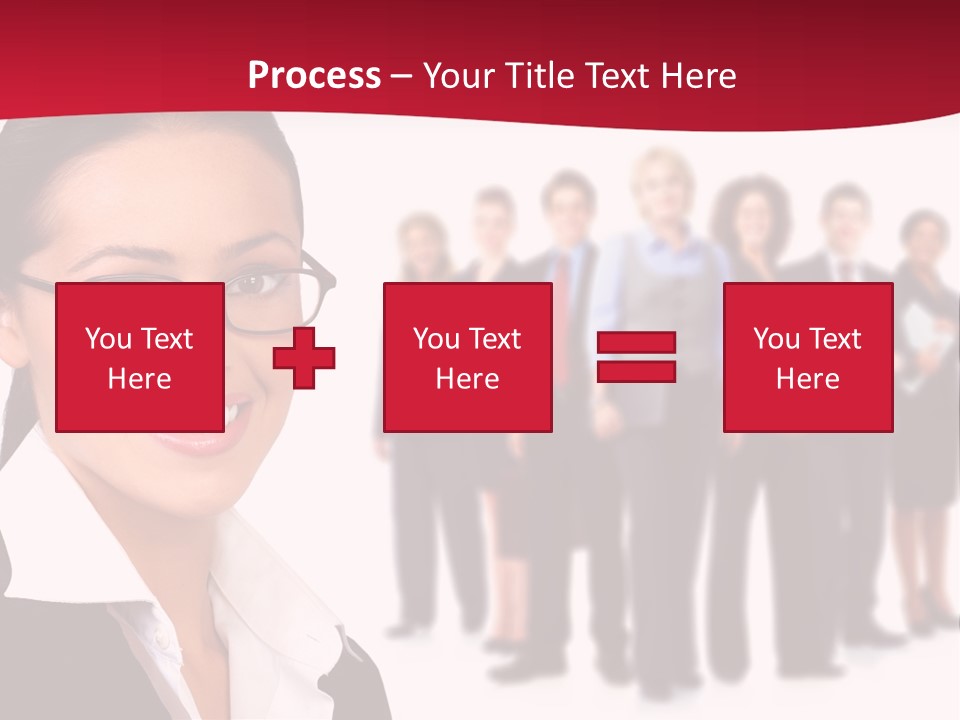 Businesswoman Business Team PowerPoint Template