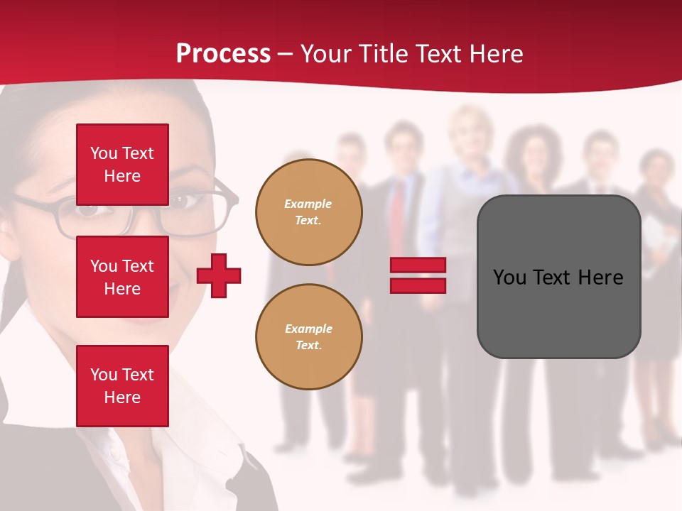 Businesswoman Business Team PowerPoint Template