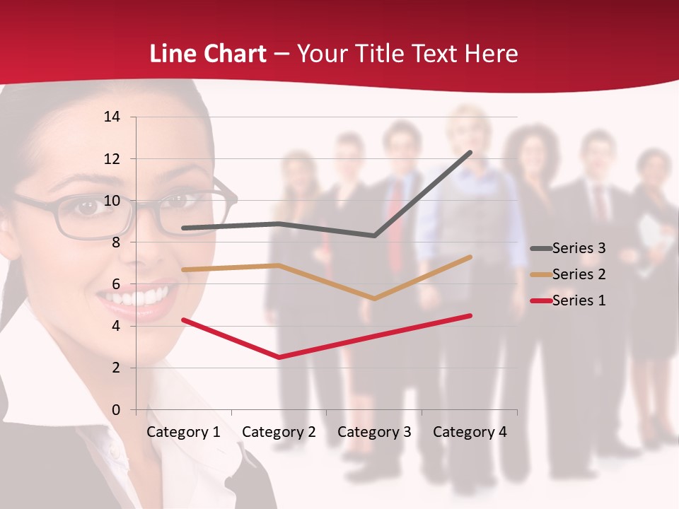 Businesswoman Business Team PowerPoint Template