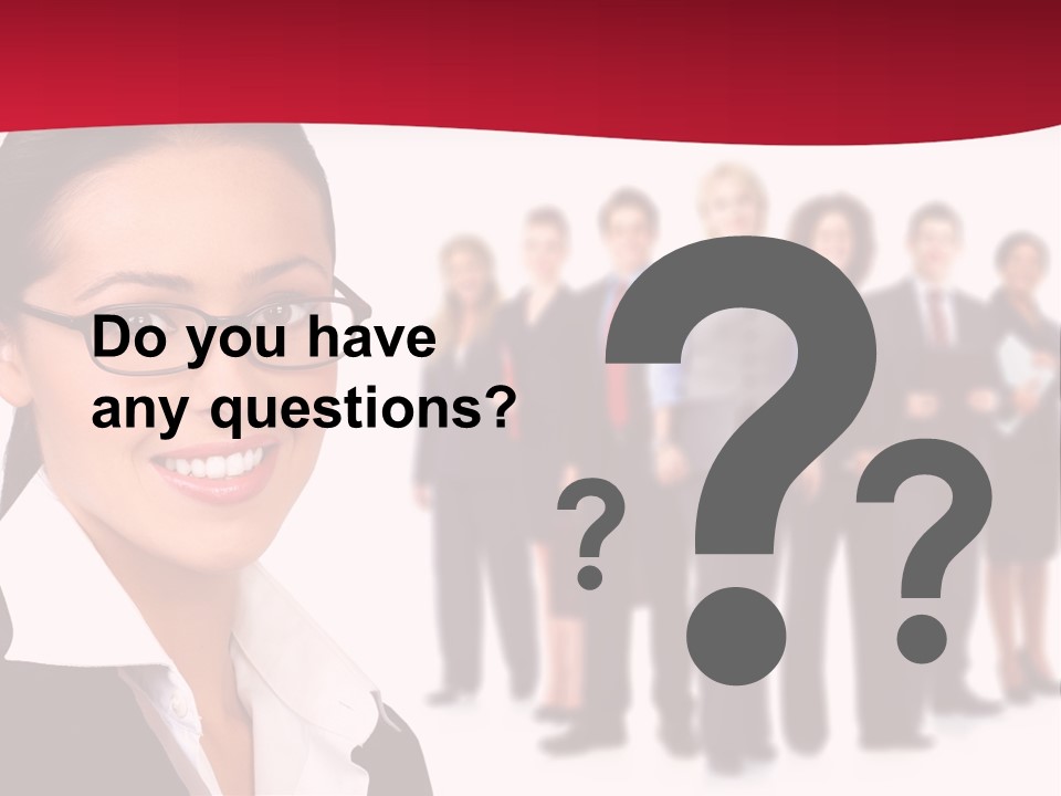 Businesswoman Business Team PowerPoint Template