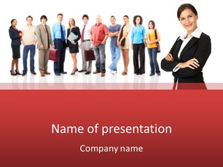 Smiling Teamwork S PowerPoint Template