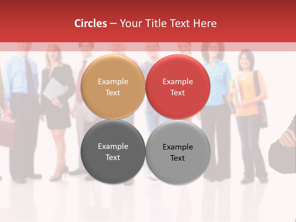 Smiling Teamwork S PowerPoint Template