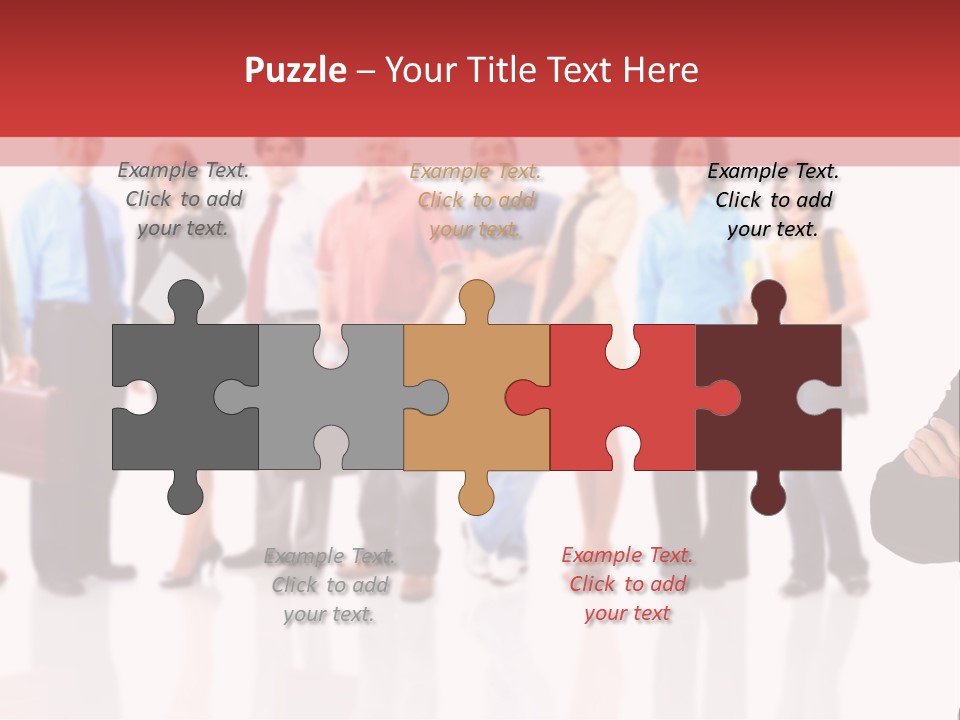 Smiling Teamwork S PowerPoint Template