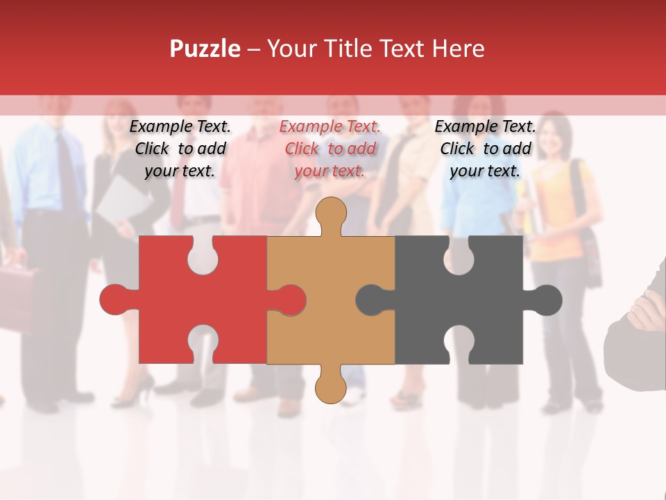 Smiling Teamwork S PowerPoint Template