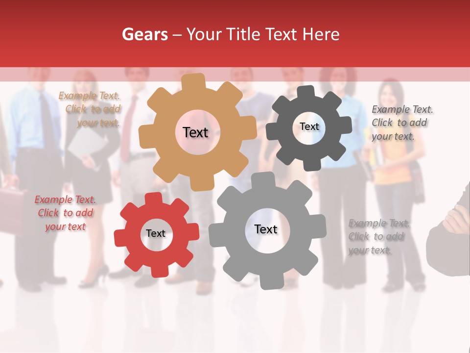 Smiling Teamwork S PowerPoint Template