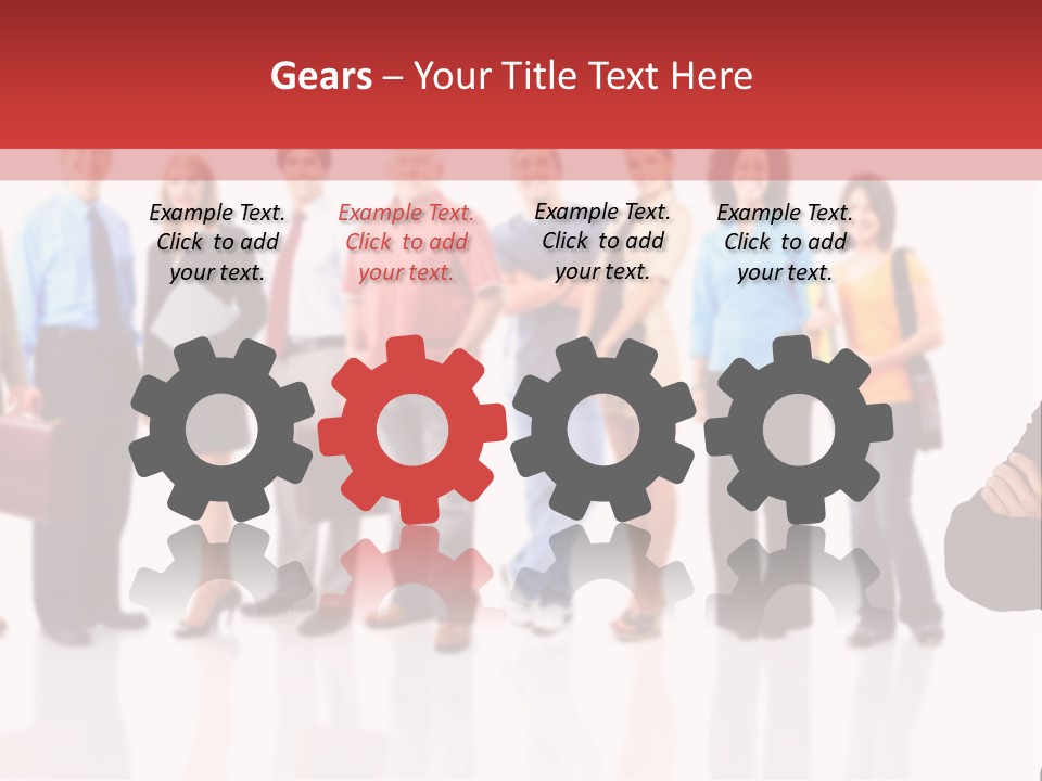 Smiling Teamwork S PowerPoint Template