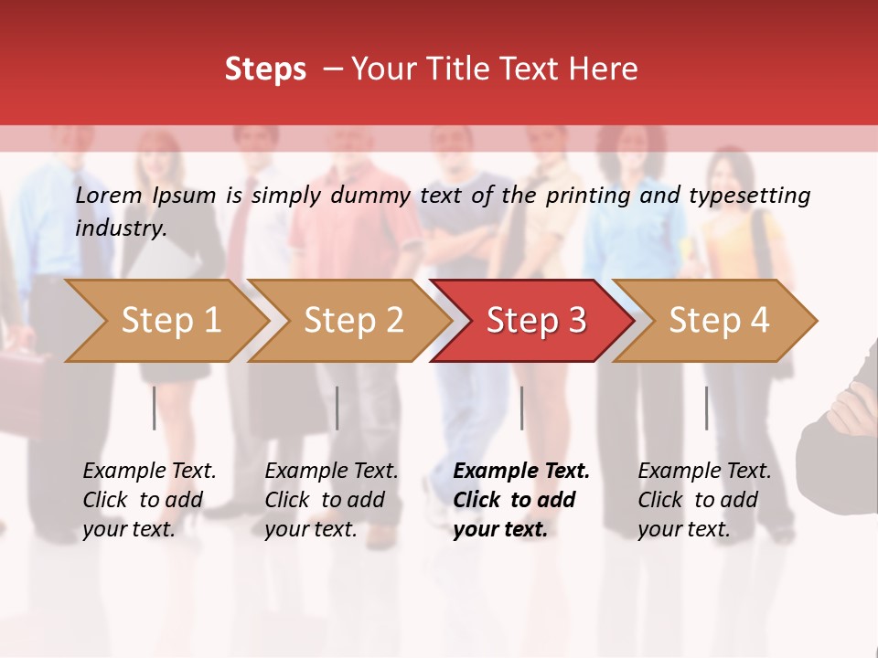 Smiling Teamwork S PowerPoint Template