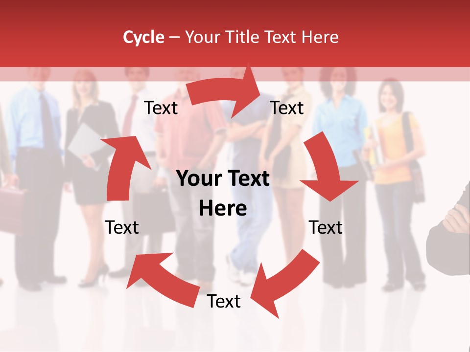 Smiling Teamwork S PowerPoint Template