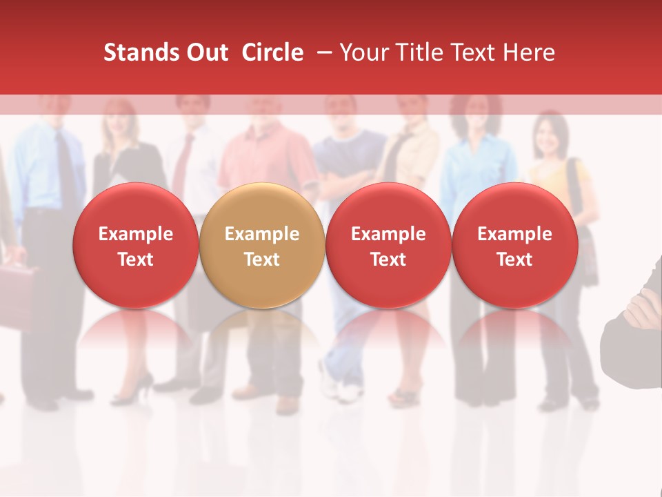 Smiling Teamwork S PowerPoint Template