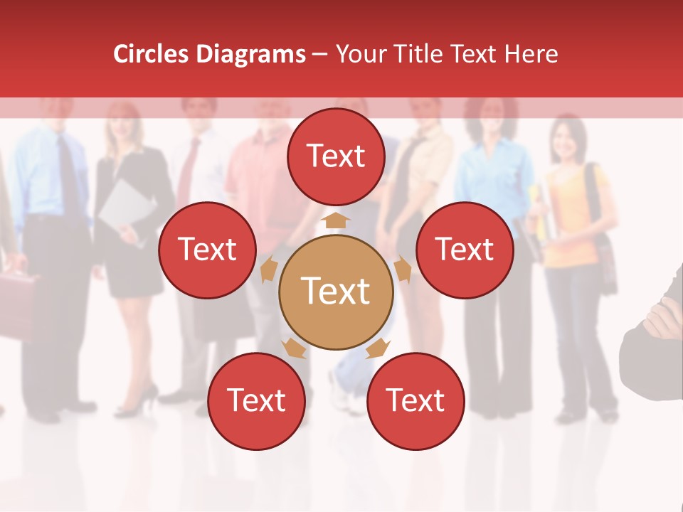 Smiling Teamwork S PowerPoint Template