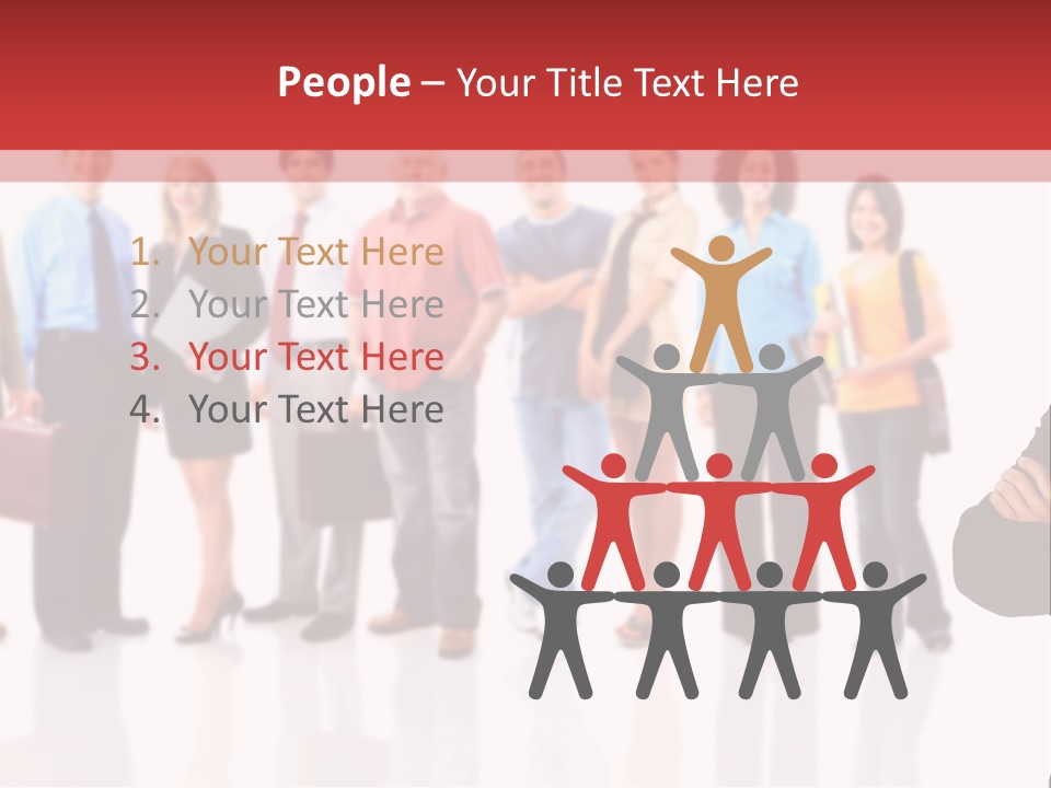 Smiling Teamwork S PowerPoint Template