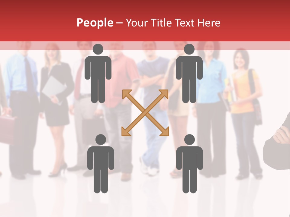 Smiling Teamwork S PowerPoint Template