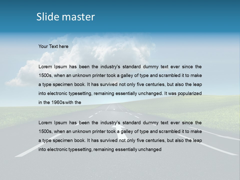 Future Driving School Fast PowerPoint Template