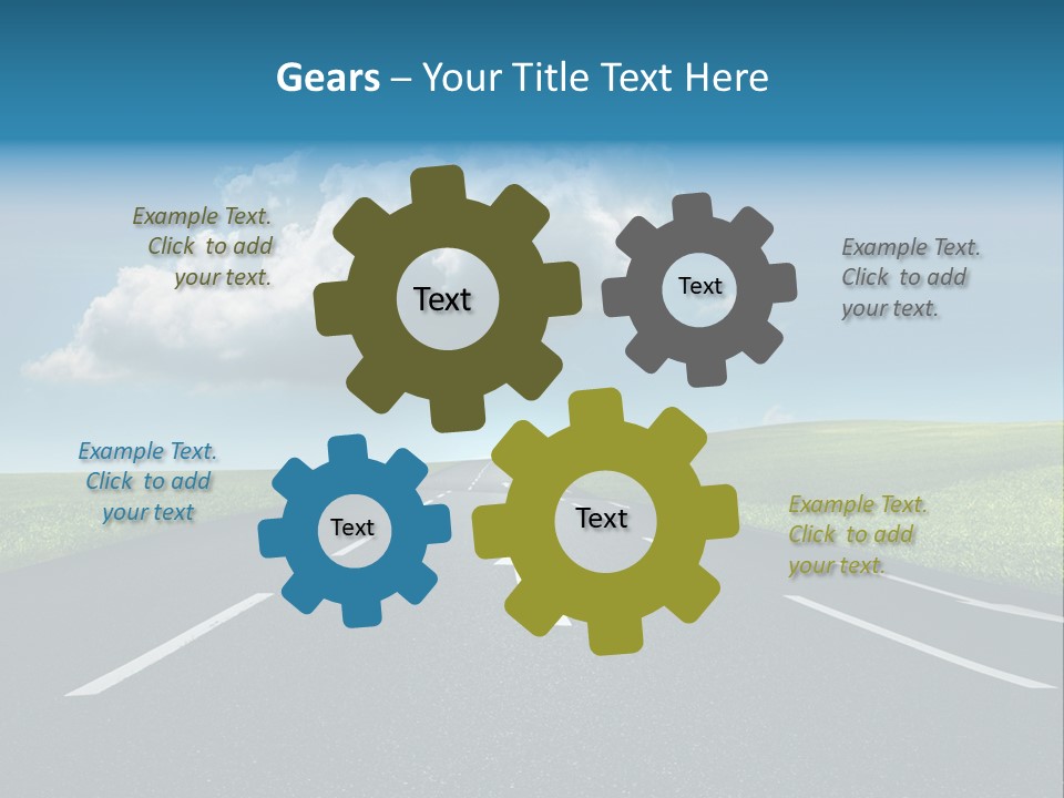 Future Driving School Fast PowerPoint Template