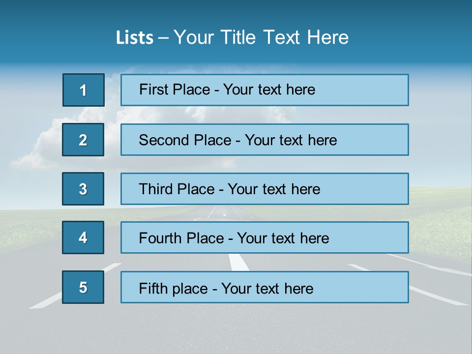 Future Driving School Fast PowerPoint Template