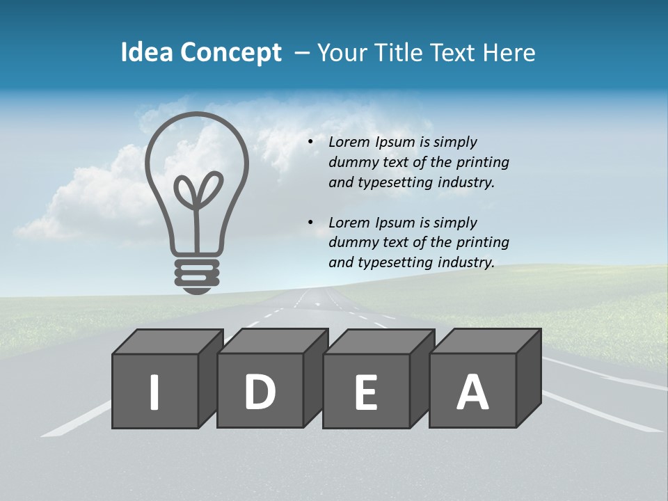 Future Driving School Fast PowerPoint Template