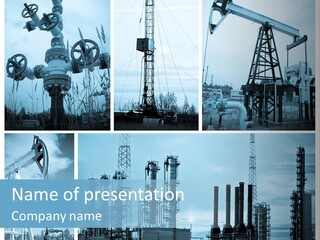 Oil Energy Machine PowerPoint Template