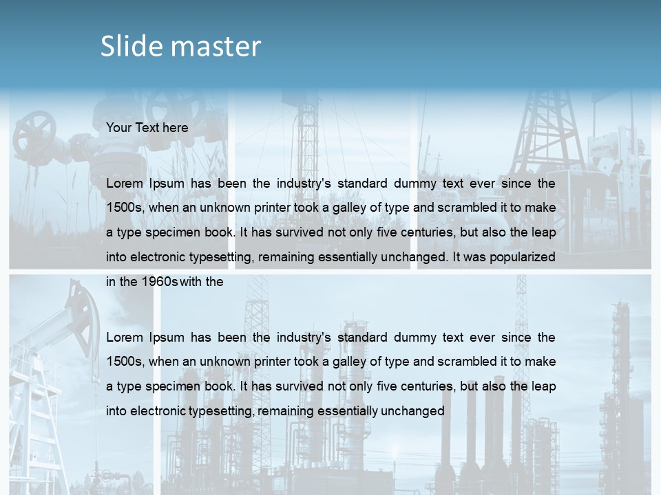 Oil Energy Machine PowerPoint Template