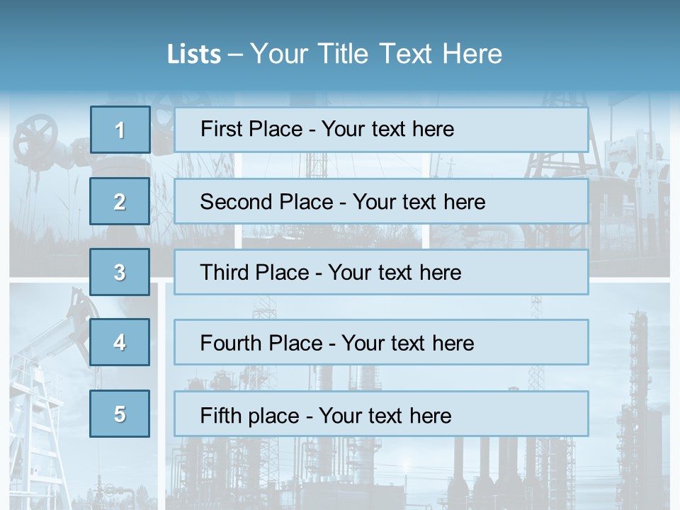 Oil Energy Machine PowerPoint Template