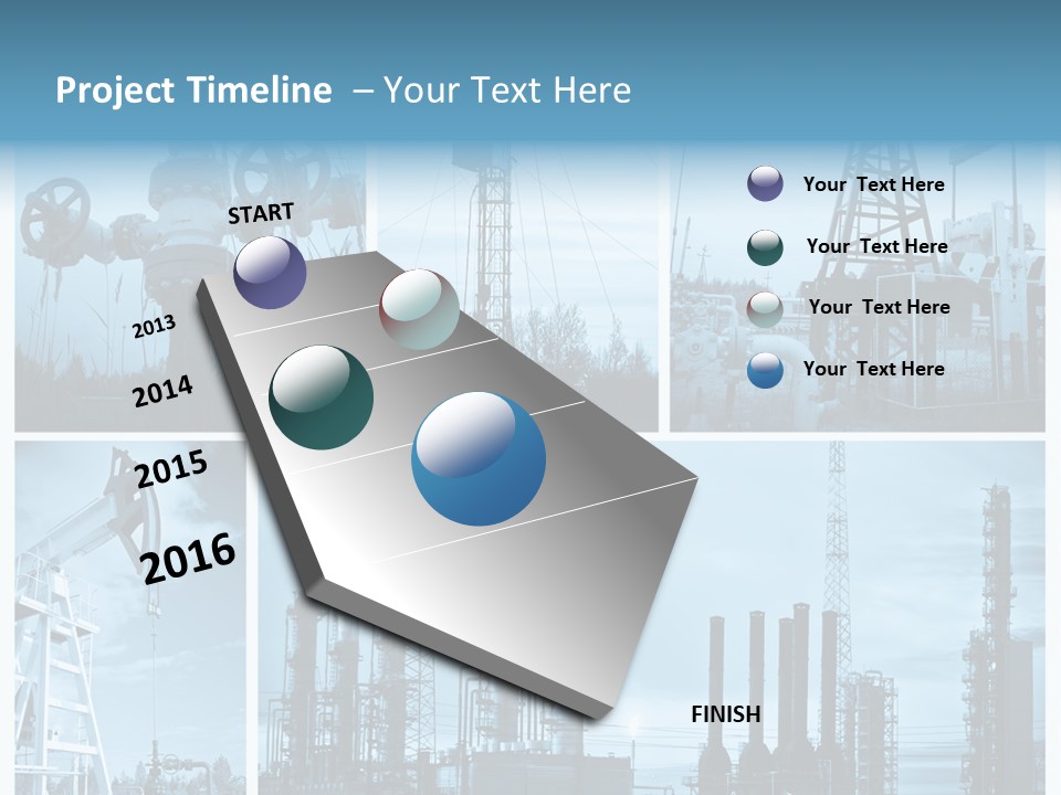 Oil Energy Machine PowerPoint Template