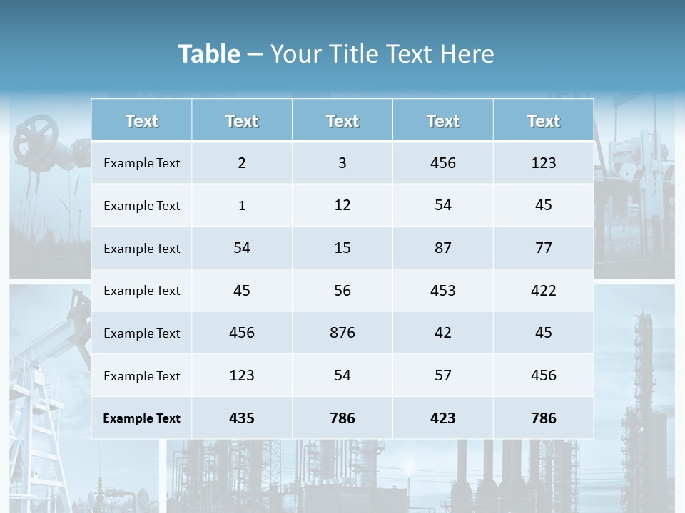 Oil Energy Machine PowerPoint Template
