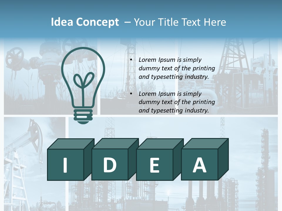 Oil Energy Machine PowerPoint Template