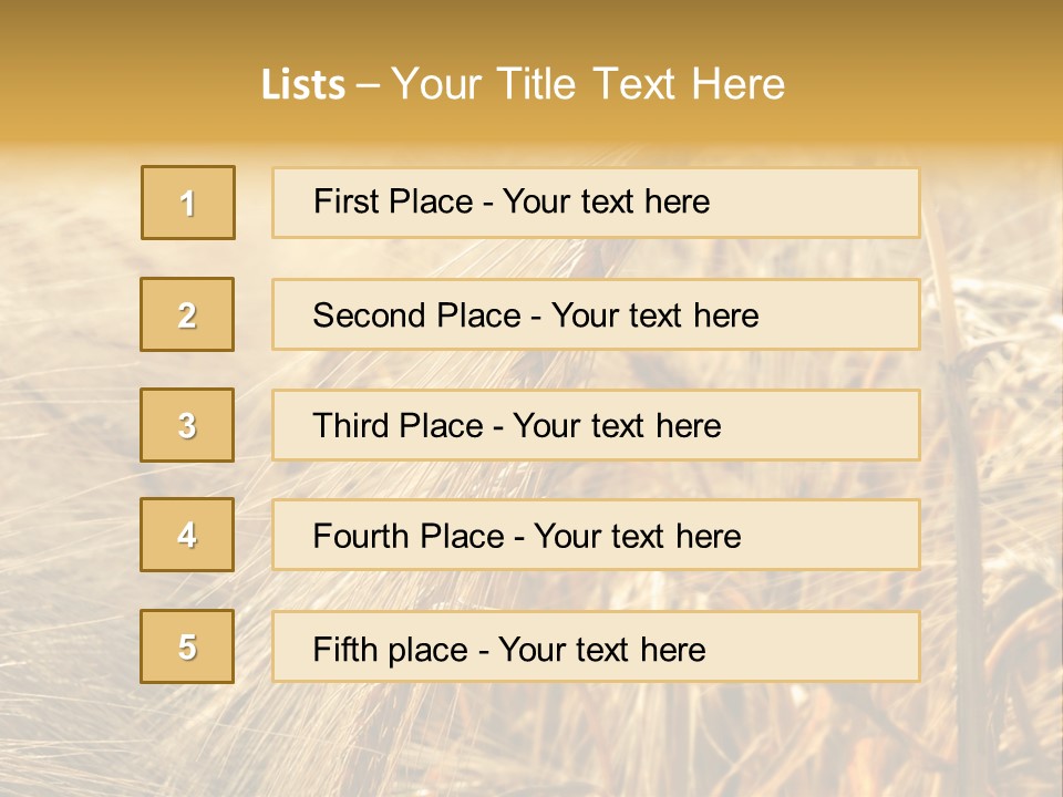 Food Summer Cornfield PowerPoint Template