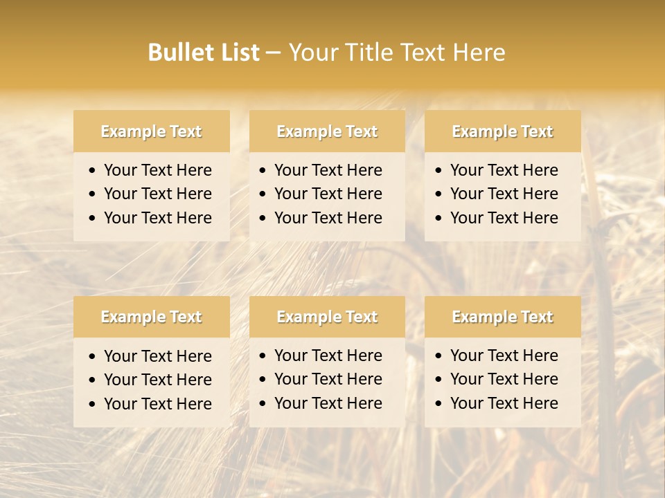 Food Summer Cornfield PowerPoint Template