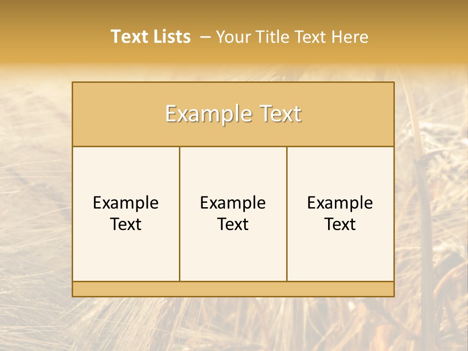 Food Summer Cornfield PowerPoint Template