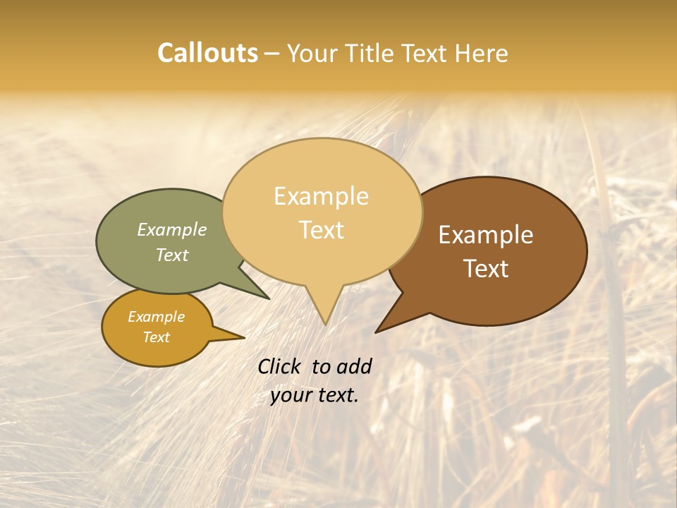 Food Summer Cornfield PowerPoint Template