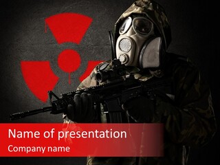 Fear Apocalypse Gun PowerPoint Template