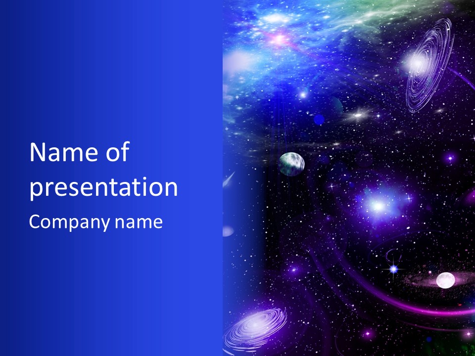 Light Astronomy Planet PowerPoint Template