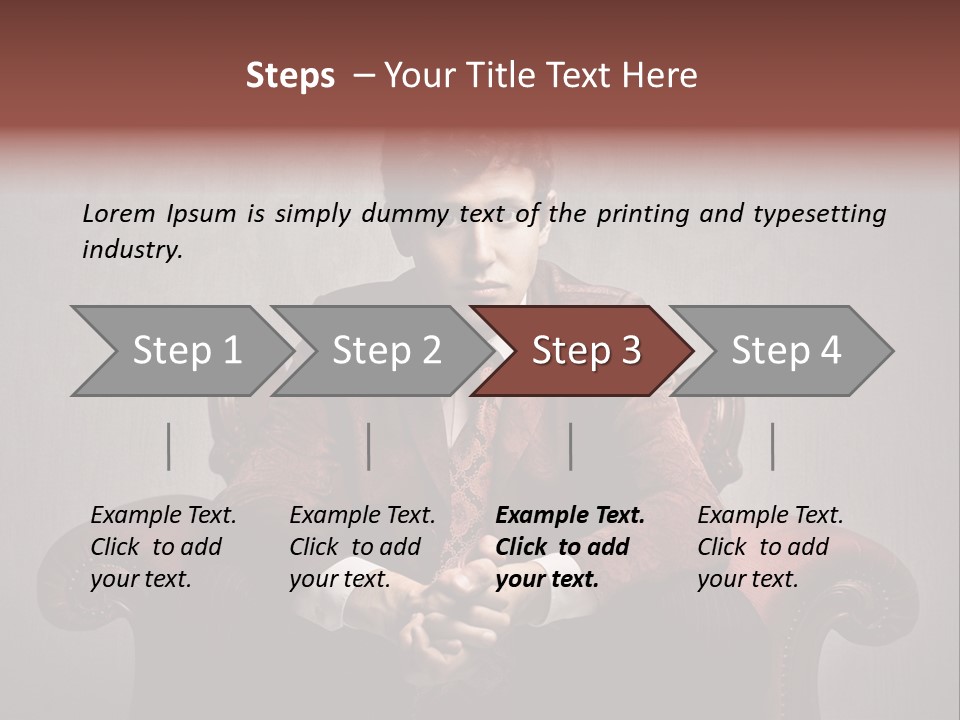 Man Interior Fashion PowerPoint Template