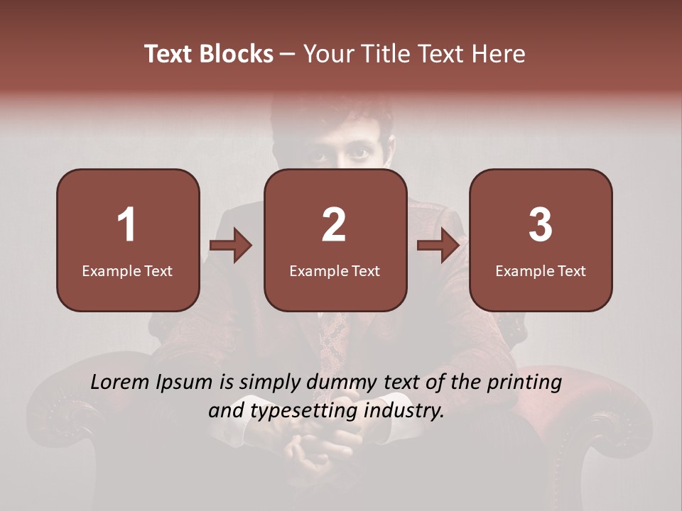 Man Interior Fashion PowerPoint Template