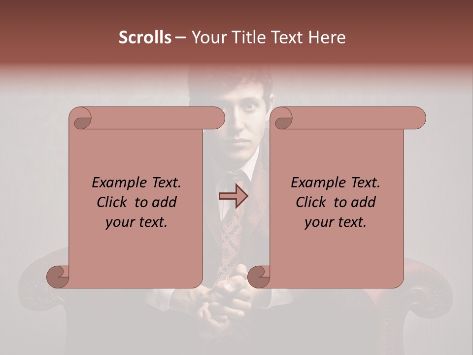 Man Interior Fashion PowerPoint Template